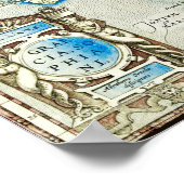 Alte Karte Griechenlands Poster (Ecke)