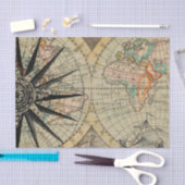 Alte Karte mit Compass Seidenpapier (Handwerk)