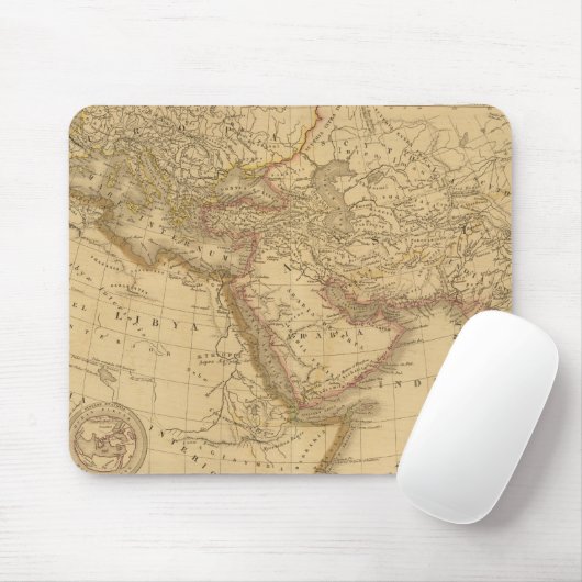 Alte Karte Mousepad (Mit Mouse)