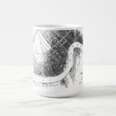 Alte Karte New Orleans Louisiana 1878 Kaffeetasse (Mittel)
