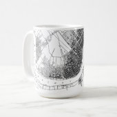 Alte Karte New Orleans Louisiana 1878 Kaffeetasse (Vorderseite Links)