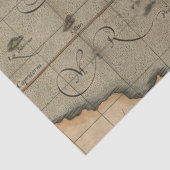 Alte Karte Serie 1 Design 14 Seidenpapier (Detail)