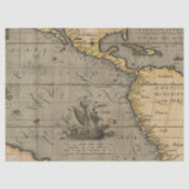 Alte Karte Serie 1 Design 14 Seidenpapier (Vorderseite)