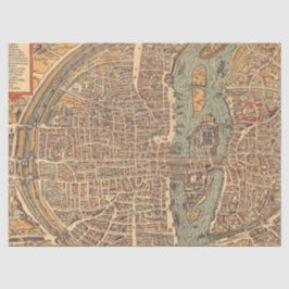 Alte Karte Serie 1 Design 15 Seidenpapier