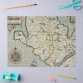 Alte Karte Serie 1 Design 16 Seidenpapier (Basteln)