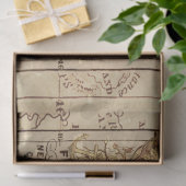 Alte Karte und Epic Sailboat Seidenpapier (Geschenk)