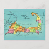 Alte Karte von Cape Cod (Vorderseite)