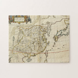 Alte Karte von China 1662 Puzzle