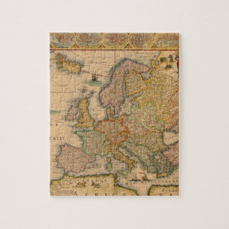 Alte Karte von Europa Puzzle