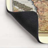 Alte Karte von Frankreich Mousepad (Ecke)