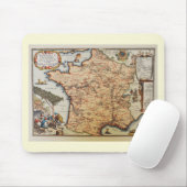 Alte Karte von Frankreich Mousepad (Mit Mouse)