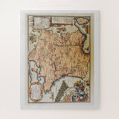 Alte Karte von Frankreich Puzzle (Vertikal)