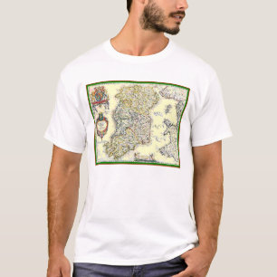 Alte Karte von Irland T-Shirt