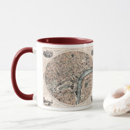 Alte Karte von London England Tasse
