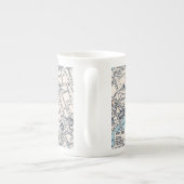 Alte Karte von Londons West End Porzellantasse (Rückseite)