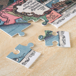 Alte Karte von Los Angeles aus dem Jahr 1871 Puzzle
