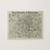 Alte Karte von Paris Puzzle (Horizontal)