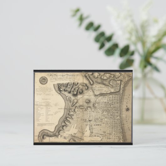 Alte Karte von Philadelphia Pennsylvania aus dem J (Stehend Vorderseite)