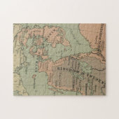 Alte Karte von Schweden, Dänemark und Norwegen Puzzle (Horizontal)