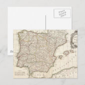 Alte Karte von Spanien (1775) (Vorne/Hinten)