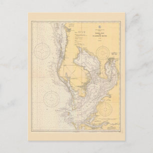 Alte Karte von Tampa Bay, Florida