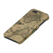Alte Karten-Kugel iPhone Hülle (Unterseite)