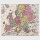 Alte Karten Muster Geschenkpapier (Flach)