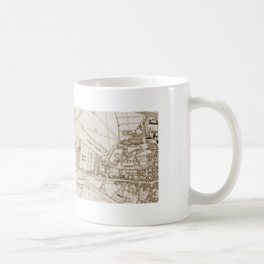 Alte Karten-Tasse Tamworths Kaffeetasse (Rechts)