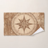 Alte Karten und Kompass Badhandtuch Set (Handtuch)