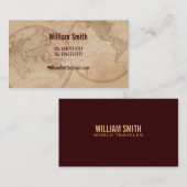 Alte Kartenkugel der Visitenkarten Visitenkarte (Vorne/Hinten)