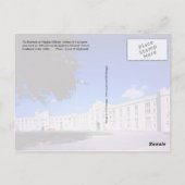 Alte Kasernen, Militärinstitut der Virginia (VMI) Postkarte (Rückseite)