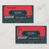 Alte KassettenVisitenkarte Visitenkarte (Vorne/Hinten)