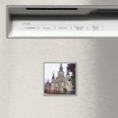 Alte Kathedrale am JackSon Platz Magnet (In Situ (Geschirrspüler))
