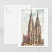 Alte Kathedrale in Köln Postkarte (Vorne/Hinten)