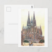 Alte Kathedrale in Köln Postkarte (Vorne/Hinten)