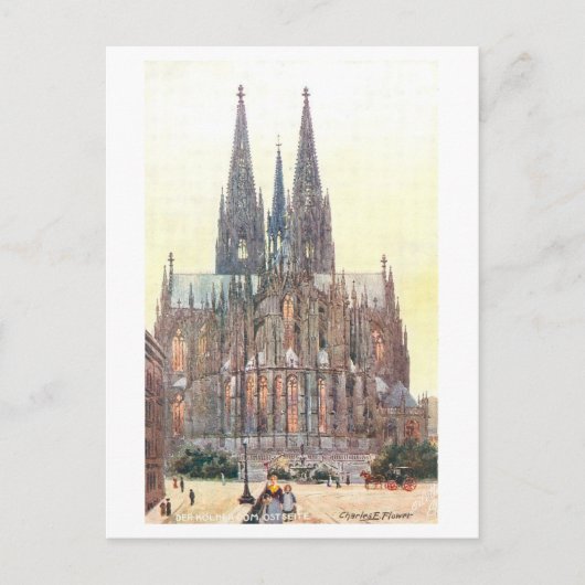 Alte Kathedrale in Köln Postkarte (Vorderseite)
