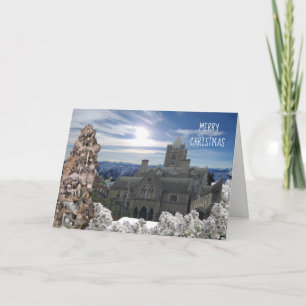 Alte Kathedrale und Weihnachtsbaum Karte