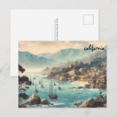 alte Kauf-Karte Kalifornien Masse Postkarten (Vorne/Hinten)