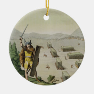 Alte Kelten oder Gauls im Kampf, c.1800-18 (colou Keramikornament