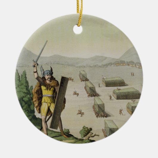 Alte Kelten oder Gauls im Kampf, c.1800-18 (colou Keramikornament (Vorne)