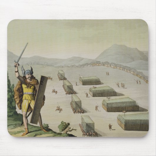 Alte Kelten oder Gauls im Kampf, c.1800-18 (colou Mousepad (Vorne)