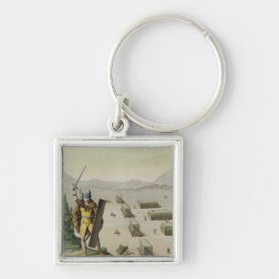 Alte Kelten oder Gauls im Kampf, c.1800-18 (colou Schlüsselanhänger