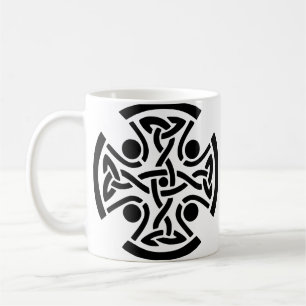 Alte keltische Kreuz-Knotenarbeit Fine Art Kaffeetasse