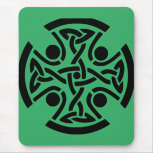Alte keltische Kreuz-Knotenarbeit Fine Art Mousepad