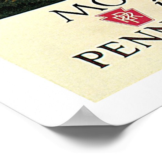 Alte Kentucky, Pennsylvania Eisenbahn Jahrgang Rei Poster (Ecke)