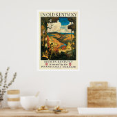Alte Kentucky, Pennsylvania Eisenbahn Jahrgang Rei Poster (Küche)