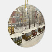 Alte Keramik New Orleans Keramik Ornament (Links)