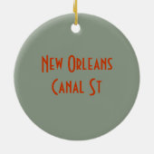 Alte Keramik New Orleans Ornament (Hinten)