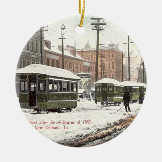Alte Keramik New Orleans Ornament (Vorne)