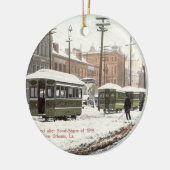 Alte Keramik New Orleans Ornament (Links)